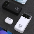 Obraz 4/4 - Dudao K15MAX 30000mAh PD 22.5W Powerbank s vstavanými káblami - Biela