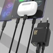 Kép 5/7 - Dudao A27 MaxC 35W GaN Fali Töltő + USB-C Kábel - Fekete