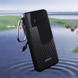 Kép 5/6 - Dudao K11 10000mAh Powerbank beépített kábelekkel - Fekete