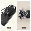 Kép 6/6 - Dudao K11 10000mAh Powerbank beépített kábelekkel - Fekete