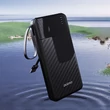 Kép 3/6 - Dudao K11 Pro 20000mAh Powerbank beépített kábelekkel - Fekete