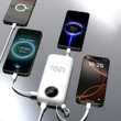 Kép 5/5 - Dudao K13Pro 20000mAh Powerbank beépített kábellel - Fehér