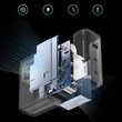 Kép 2/6 - Cuktech CUKAD1003EUG GaN 100W fali töltő 2 x USB-C 1 x USB-A USB-C kábellel - Szürke