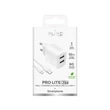 Kép 2/3 - Puro PROLITE 10W 2x USB-A fali töltő + USB-A - USB-C kábel 1,2m - fehér