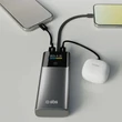 Obraz 7/8 - SBS 10000mAh PD 20W Powerbanka s LCD displejom a vstavaným USB-C káblom - Sivá
