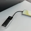 Obraz 8/8 - SBS 10000mAh PD 20W Powerbanka s LCD displejom a vstavaným USB-C káblom - Sivá