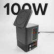 Obraz 2/7 - SBS Power Dock 6-v-1 s MagSafe, stojanom a USB-C káblami 65W – Čierna
