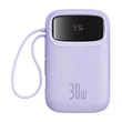 Obraz 1/5 - Baseus QPow 2 powerbanka, 10000mAh, 30W, 2xUSB-C (fialová)