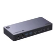 Obraz 2/6 - 13-v-1 Ugreen Revodok Max 313 Thunderbolt 4 Dokovacia Stanica – 2x USB 3.0, USB 3.2, USB-C 3.2, HDMI 2.1, DisplayPort 1.4, SD/microSD, RJ45, 3.5mm AUX, 140W PD