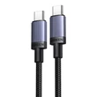 Obraz 2/4 - Ugreen L528 USB-C-USB-C kábel, 100 W, 1m (sivá)