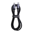 Obraz 3/4 - Ugreen L528 USB-C-USB-C kábel, 100 W, 1m (sivá)