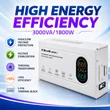 Kép 2/5 - Qoltec Automatikus Feszültségstabilizátor AVR 3000VA | 1800W | Kompakt | Toroid transzformátor