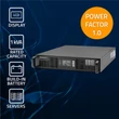 Kép 4/8 - Qoltec szünetmentes tápegység UPS RACK-hez | 1kVA | 1000W | Teljesítménytényező 1,0 | LCD | EPO | USB | Online