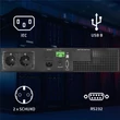 Imagine 7/8 - Sursă de alimentare neîntreruptibilă UPS Qoltec pentru RACK | 1kVA | 1000W | Factor de putere 1,0 | LCD | EPO | USB | On-line