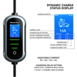 Obraz 8/11 - Qoltec Mobilná nabíjačka pre elektrické vozidlá s 2-v-1 nastavením typu 2 | 11kW | 400V | Wi-fi | TUYA | SMART LIFE | LCD | Prenosná | 5m