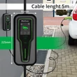 Imagine 7/7 - Încărcător mobil Qoltec pentru EV cu reglare 2-în-1 tip2 | 7kW | 230V | CEE 3 PIN | LCD | Portabil | Wallbox | 5m