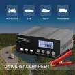 Kép 2/8 - Qoltec Intelligens Mikroprocesszoros Töltő 12V 12A | 12.6V | 24V 7A | Akkumulátortöltő Javító Funkcióval AGM, GEL, LiFePO4 Akkumulátorokhoz | LCD