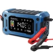 Kép 1/8 - Qoltec Intelligens mikroprocesszoros töltő 12V 15A | Egyenirányító javító funkcióval és áramellátás fenntartásával akkumulátorcsere során | AGM GEL LiFePO4-hoz | LCD