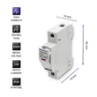 Obraz 4/9 - Qoltec Puzdro poistky s diódou + DC poistka | 1P | 1000V | 15A | 10x38 | solárny