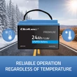 Obraz 6/8 - Qoltec LiFePO4 batéria 12.8V | 24Ah | 307.2Wh | BMS | PV, UPS, RV, čln
