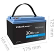 Kép 8/8 - Qoltec LiFePO4 akkumulátor 12.8V | 30Ah | 384Wh | BMS | PV, UPS, lakóautó, csónak
