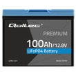 Obraz 3/3 - Lítium-železofosfátová batéria Qoltec LiFePO4 | 12,8V | 100Ah | 1280Wh | BMS
