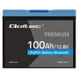 Kép 5/7 - Qoltec LiFePO4 lítium-vas-foszfát akkumulátor | 12,8V | 100Ah | 1280Wh | BMS | bluetooth-tal