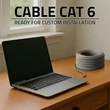 Kép 2/8 - Qoltec UTP Patchcord kábel | Réz Cu | CAT6 | Nagy sebességű 1Gb/s | LAN | 25m | Szürke