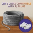 Kép 4/8 - Qoltec UTP Patchcord kábel | Réz Cu | CAT6 | Nagy sebességű 1Gb/s | LAN | 25m | Szürke
