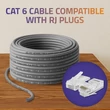 Obraz 4/6 - Qoltec UTP Patchcord kábel | Meď Cu | CAT6 | Vysoká rýchlosť 1Gb/s | LAN | 50m | Sivá