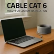 Obraz 2/7 - Qoltec UTP Patchcord kábel | Meď Cu | CAT6 | Vysoká rýchlosť 1 Gb/s | LAN | 100 m | Sivý