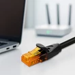Obraz 8/8 - Qoltec UTP Patchcord kábel | CAT6 | 2 x RJ-45 | Vysoká rýchlosť 1Gb/s | Pozlátené kontakty | 10m | Čierny