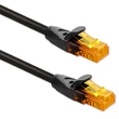 Obraz 1/6 - Qoltec UTP Patchcord kábel | CAT6 | 2 x RJ-45 | Vysoká rýchlosť 1Gb/s | Pozlátené kontakty | 20m | Čierny