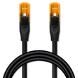 Obraz 7/7 - Qoltec UTP Patchcord kábel | CAT6 | 2 x RJ-45 | Vysoká rýchlosť 1 Gb/s | Pozlátené kontakty | 25m | Čierna