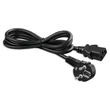 Kép 6/7 - Qoltec Tápkábel | SCHUKO CEE 7/7 (E/F) hajlított dugó | IEC C13 | 3x0.75mm² | Tiszta réz Cu | 2m