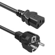 Obraz 1/7 - Qoltec Napájací kábel SCHUKO CEE 7/7 (E/F) | IEC C13 | 3x1,00mm² | Čistá meď Cu | 3m