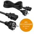 Obraz 7/7 - Qoltec Napájací kábel SCHUKO CEE 7/7 (E/F) | IEC C13 | 3x1,00mm² | Čistá meď Cu | 3m