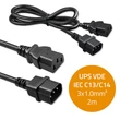 Obraz 8/8 - Qoltec Napájací kábel IEC C13 | C14 | 3x1,00mm² | Čistá meď Cu | 2m