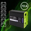 Obraz 2/7 - Qoltec Smart Monolith nabíjačka pre LiFePO4 AGM GEL SLA batérie | 70A | 12V | Rýchle nabíjanie