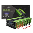 Obraz 1/8 - Qoltec Monolith Pure Sine Wave Invertor | Nabíjačka batérií | UPS | 2000W | 4000W | 12V - 230V | LCD