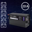 Picture 4/9 -Qoltec Smart Monolith charger for LiFePO4 AGM GEL SLA batteries | 20A | 24V