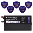 Picture 5/9 -Qoltec Smart Monolith charger for LiFePO4 AGM GEL SLA batteries | 20A | 24V