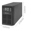 Obraz 7/8 - Neprerušiteľný zdroj napájania Qoltec UPS | 1kVA | 1000W | Power factor 1.0 | LCD | EPO | USB | On-line