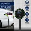Obraz 2/9 - Nabíjacia stanica Qoltec EV 2-v-1 Typ2 | 22kW | Wi-fi | LCD | RFID | 3 fázy | Wallbox | 5m