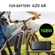 Kép 2/8 - Qoltec Gyors Töltő Elektromos Rollerhez Biciklihez 36V | 42V | 4A | 5.5*2.1 + Tápkábel