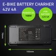 Kép 4/8 - Qoltec Gyors Töltő Elektromos Rollerhez Biciklihez 36V | 42V | 4A | 5.5*2.1 + Tápkábel
