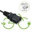 Kép 7/8 - Qoltec Elektromos Kerékpár Töltő 36V | 42V | 2A | C14-IEC-3Pin + Tápkábel
