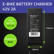 Obraz 5/9 - Qoltec Rýchlonabíjačka pre elektrický bicykel 36V | 42V | 2A | 3P-GX16 | + Napájací kábel