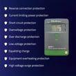 Kép 5/6 - Qoltec Napelemes Töltésszabályozó MPPT hőmérséklet-érzékelővel 10A | 12V / 24V | LCD | 2 x USB | Bluetooth | APP | GEL | LiFePO4