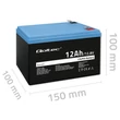 Obraz 5/5 - Batéria Qoltec LiFePO4 | 12V | 12 Ah | 1,5 kg | 153,6 Wh | BMS